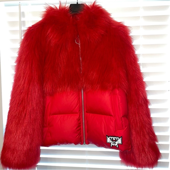 MCM puffer jacket with faux fur - Picture 3 of 9